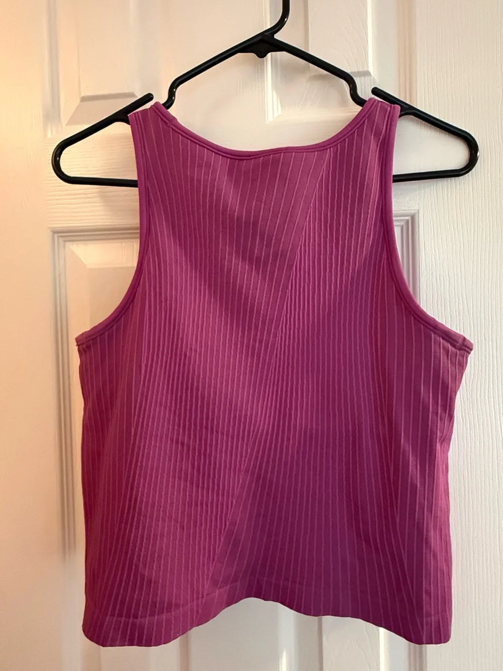 Magenta Ribbed Tank Top - Picture 2 of 5